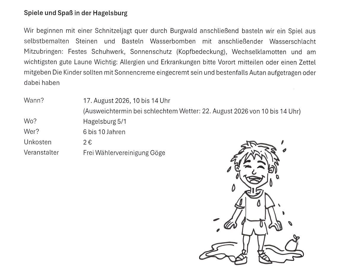 Sommerferienprogramm